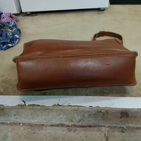 Coach Brown Leather Messenger Bag